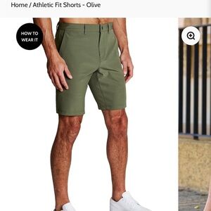 Men's Green Athletic Shorts